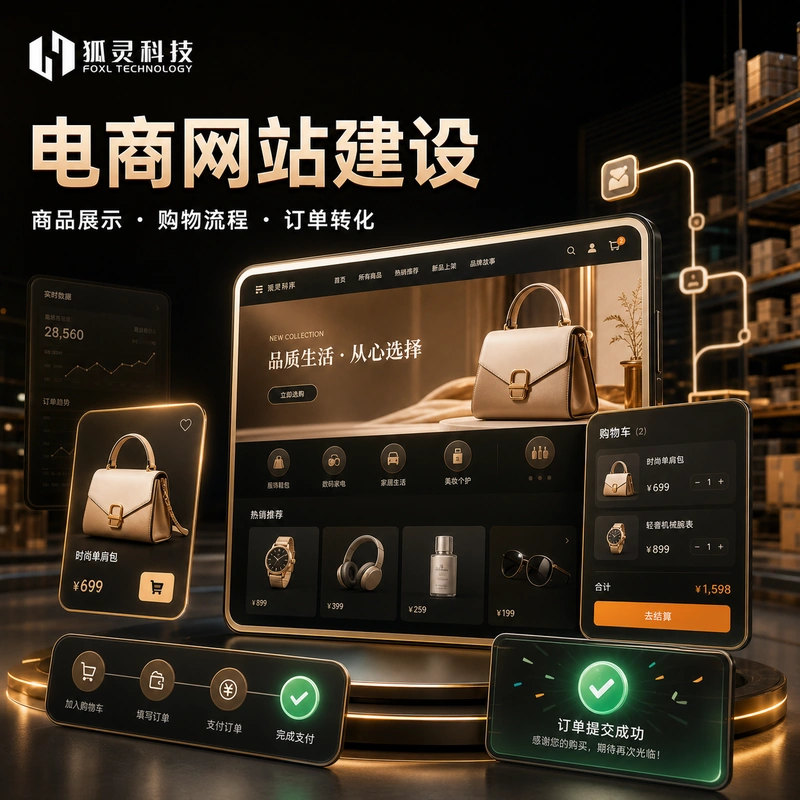 青岛莱西电商网站服务宣传图 青岛莱西电商网站宣传图