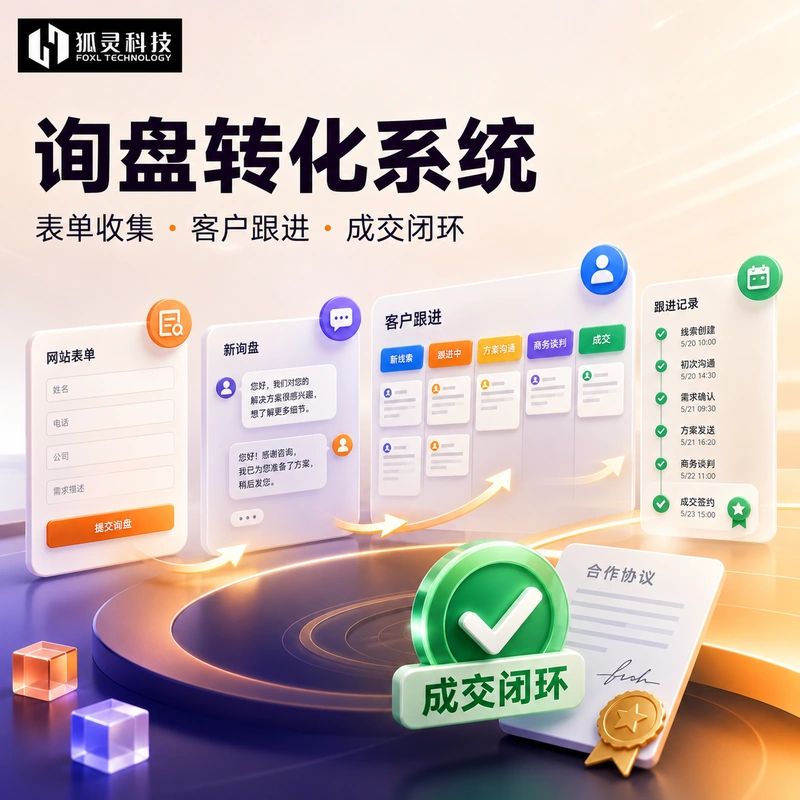 郑州管城询盘转化宣传图